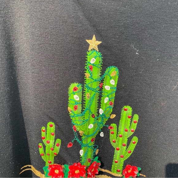 Christmas cactus shirt long sleeve size xl - Picture 5 of 5